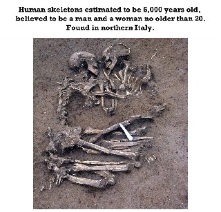 Humand Skeletons estimated to be 6 000 years Old