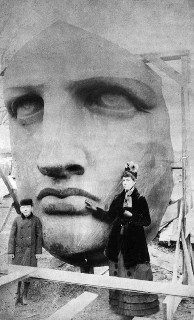 Unpacking the Head of the Statue of Liberty 1885