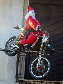 Motor Cycle Santa
