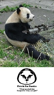 pandas need guns