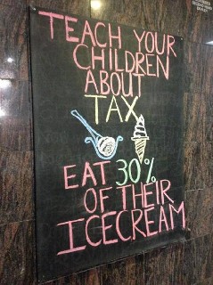 Taxes Sign