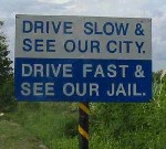 traffic police road sign funny