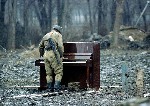 Russion Soldier Playing Piano