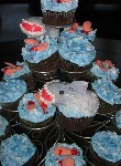 Shark cupcakes